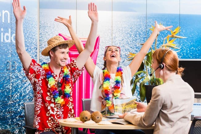 boek een hotel zonder creditcard bij een reisbureau