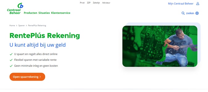 kostenloze spaarrekening bij centraal beheer