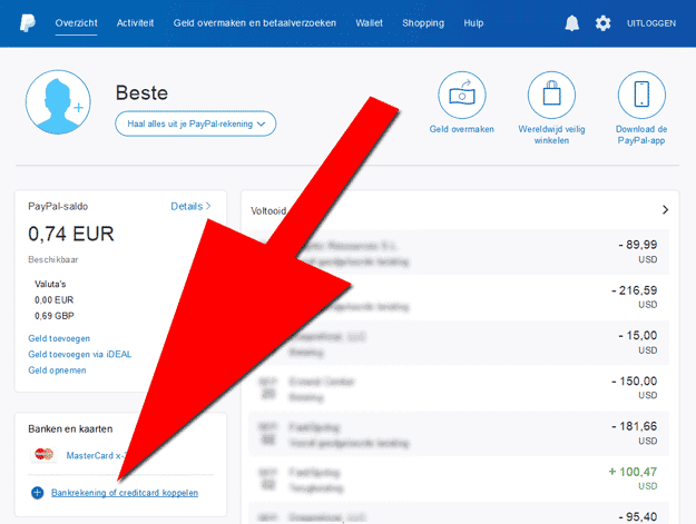 patreon met paypal en bankrekening