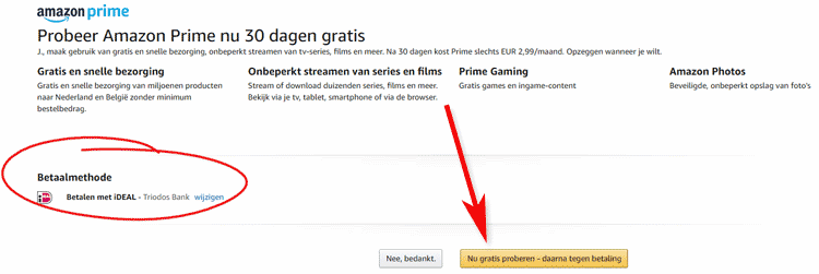 prime video ideal betalen