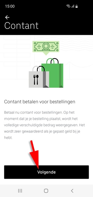 uber eats contant stap 4